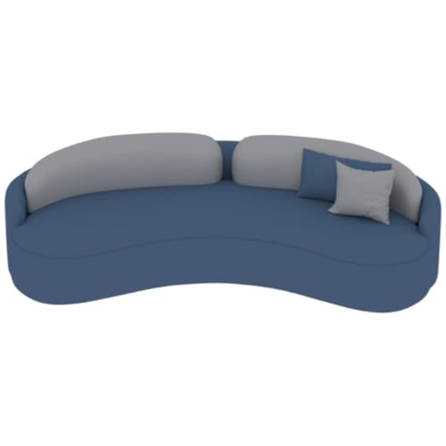KIBONCY Gebogenes Sofa Aus Technischem Stoff 1,7m Set