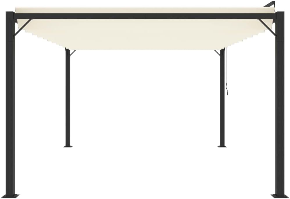 Kaloriko Pergola Mit Verstellbarem Lamellendach 3x4 M Creme