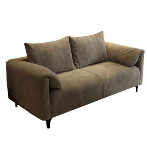 KIBONCY Farbiges Cord-Sofa Mit Massivholzrahmen 200cm