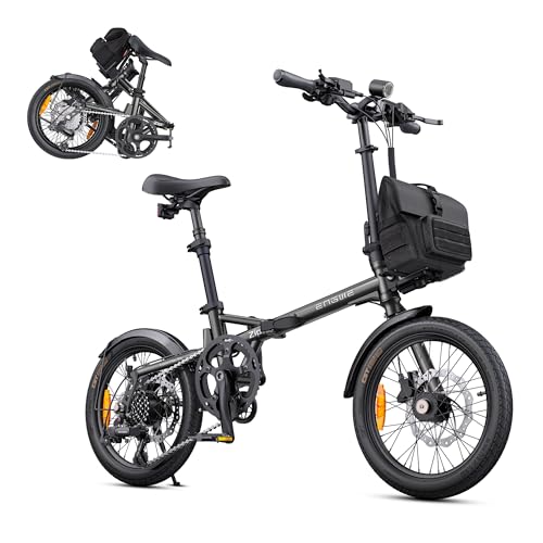 ENGWE Zip Faltbares E-Bike 16,9 kg 120 km Reichweite 36V 10Ah Akku 250W Motor Grün