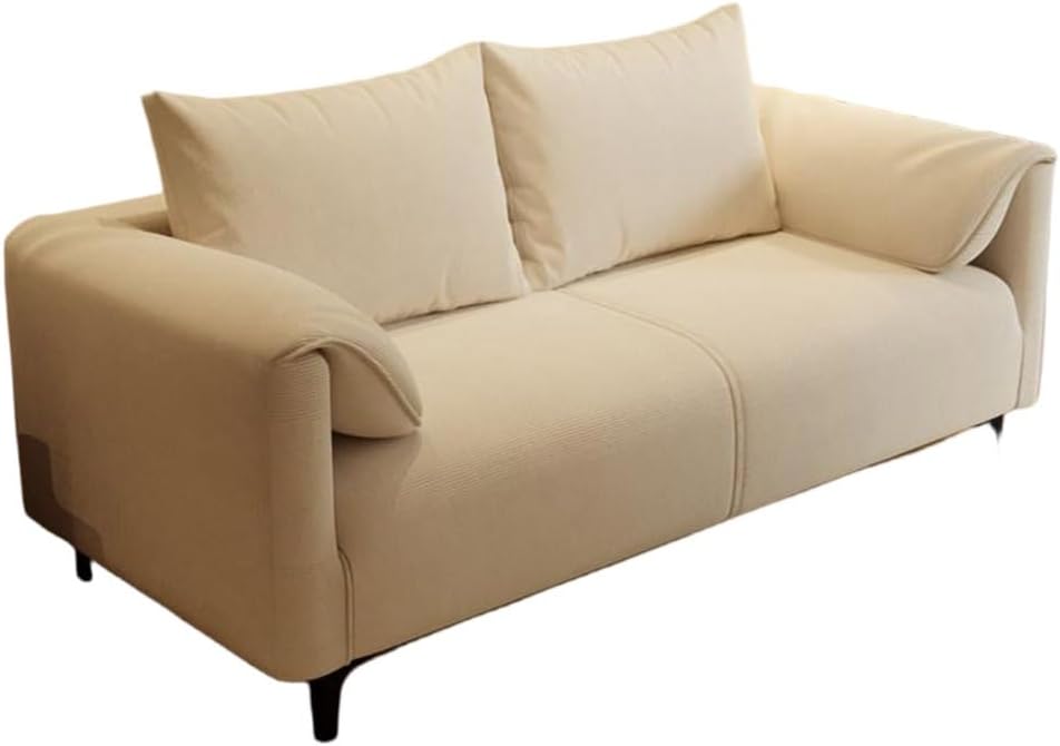 KIBONCY Farbiges Cord-Sofa Mit Massivholzrahmen 200cm
