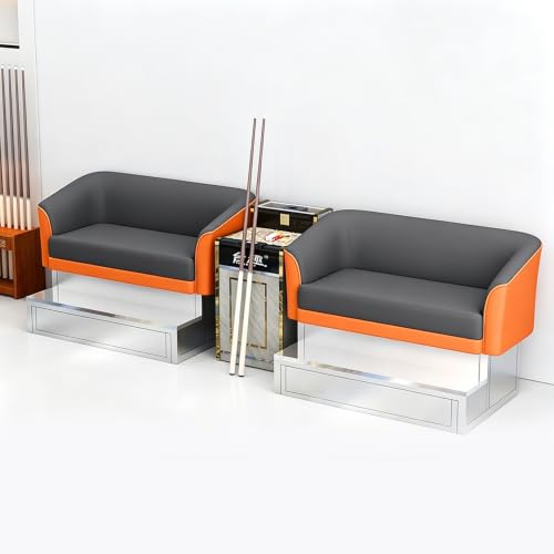 KIBONCY Billard-Zuschauersofa-Set 2-Sitzer 300x120 cm Blau