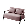 KIBONCY 2-Sitzer-Sofa Kompakt Doppelcouch Hochdichter Schwamm Stoff Mehrfarbig 65cm