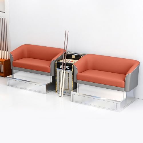 KIBONCY Billard-Zuschauersofa-Set 2-Sitzer 300x120 cm Blau