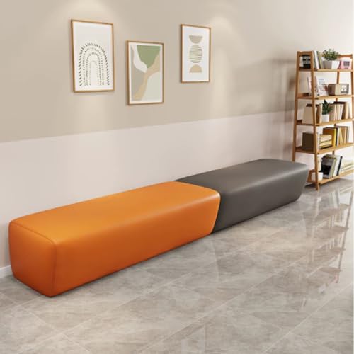 KIBONCY 3-Sitzer Kunstledersofa B 180 cm Hochdichter Schaumstoff