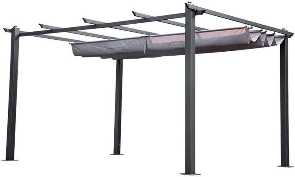 Ausziehbare Pergola 3x4 m Beige