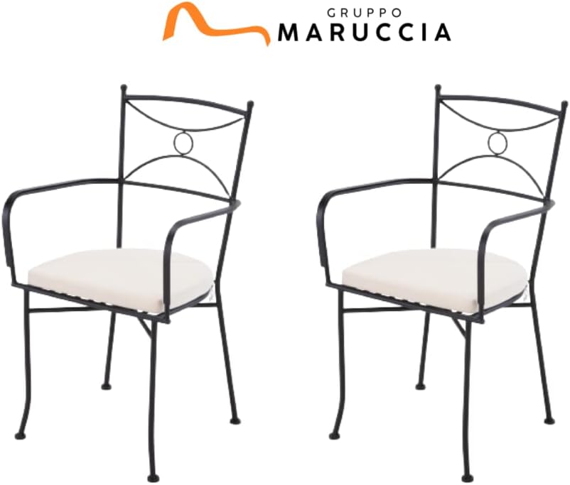 Gruppo Maruccia Gartenmöbel-Set 6-tlg. Anthrazit 160x90x75 cm