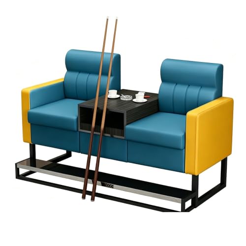 KIBONCY 2-Sitzer Billard Zuschauersofa 30 kg Lederoptik K