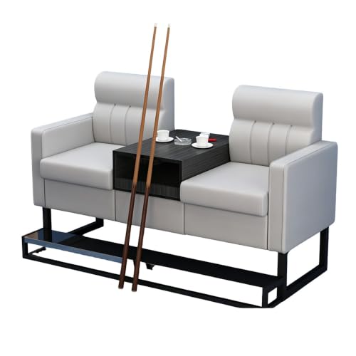 KIBONCY 2-Sitzer Billard Zuschauersofa 30 kg Lederoptik K