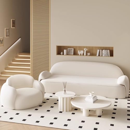 Generisch Einzel-Sofasessel Mit Massivholzrahmen Beige