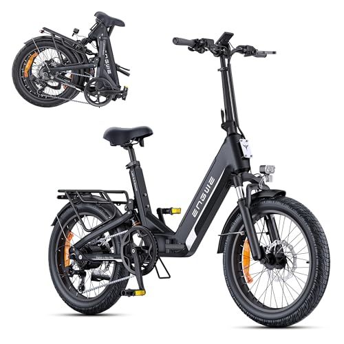 ENGWE L20 3.0 Boost E-Bike 48V 13,5Ah Akku 135km Drehmomentsensor Hydraulische Bremsen 20x3,0 Reifen Champagner-Gold