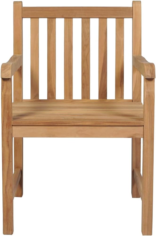 HGNFREF Massivholz Gartenstühle Set 8 Stk. mit Cremeweißen Kissen 58x90x60 Cm