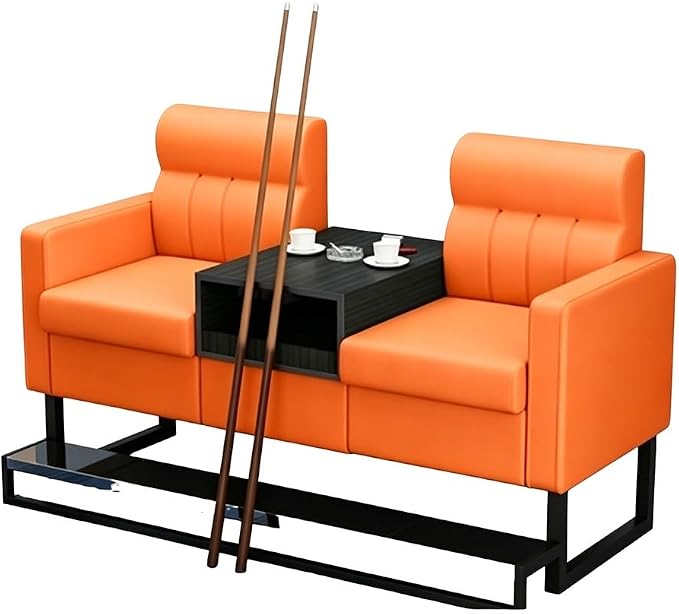 KIBONCY 2-Sitzer Billard Zuschauersofa 30 kg Lederoptik K