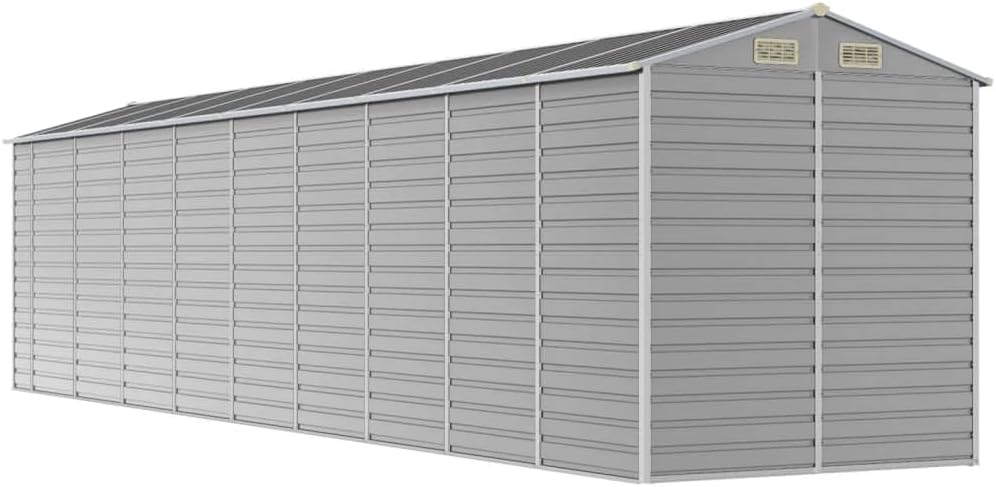 Boltkex Gerätehaus Hellgrau 191x810x198 cm Verzinkter Stahl