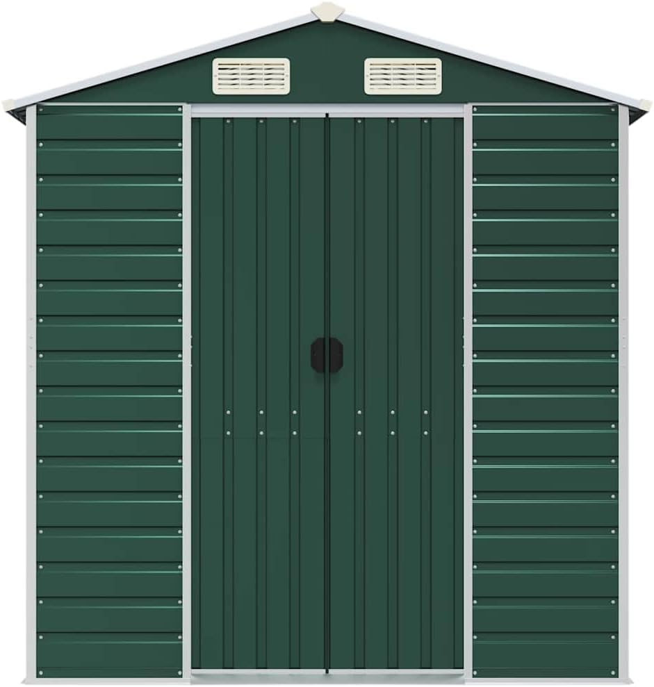 Gartenhaus Aus Verzinktem Stahl 191x725x198 Cm Grün