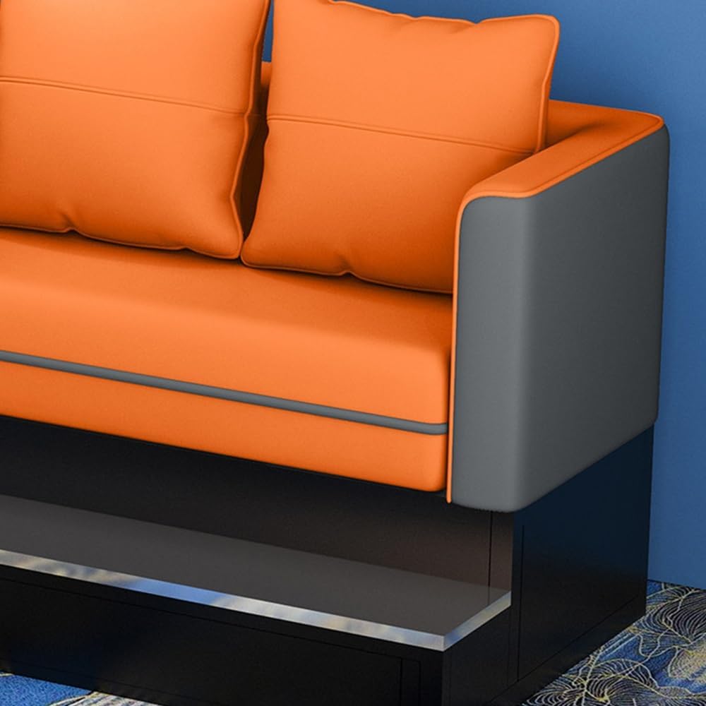 Kiboncy 4-Sitzer Billard Zuschauersofa Set Wasserabweisend Schwarz