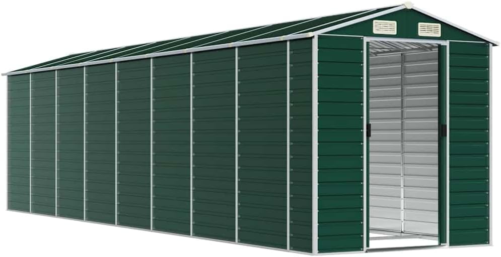 Gartenhaus Aus Verzinktem Stahl 191x725x198 Cm Grün