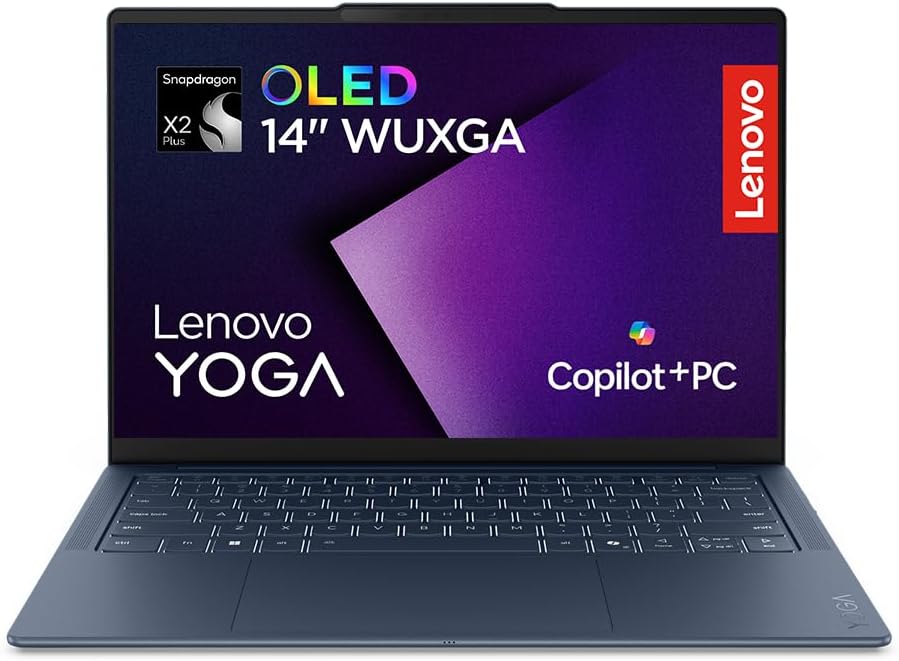Lenovo Yoga Slim 7X 14" WUXGA OLED Laptop Snapdragon X2 Plus 16 GB RAM 1 TB SSD Cosmic Blau