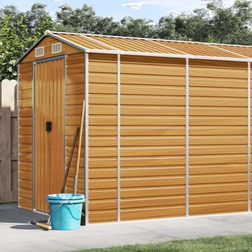 Boltkex Gerätehaus Hellgrau 191x810x198 cm Verzinkter Stahl