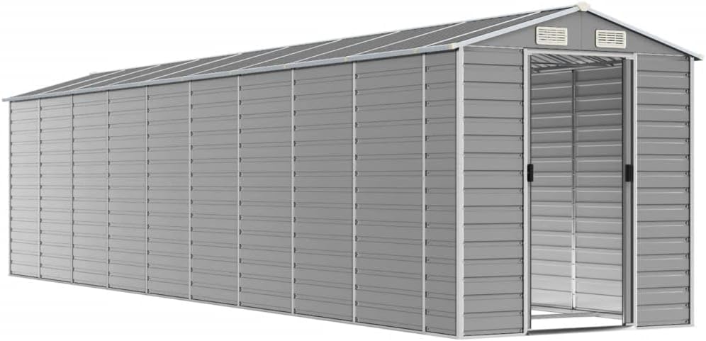 Boltkex Gerätehaus Hellgrau 191x810x198 cm Verzinkter Stahl