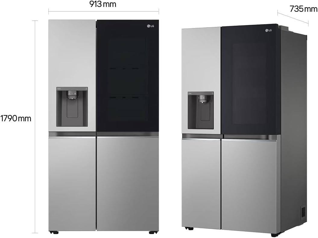 LG GSGV81PYLL Side By Side Kühlschrank 635 L InstaView Total NoFrost Edelstahl