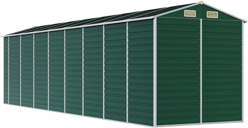 Gartenhaus Aus Verzinktem Stahl 191x725x198 Cm Grün