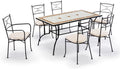 Gruppo Maruccia Gartenmöbel-Set 6-tlg. Anthrazit 160x90x75 cm