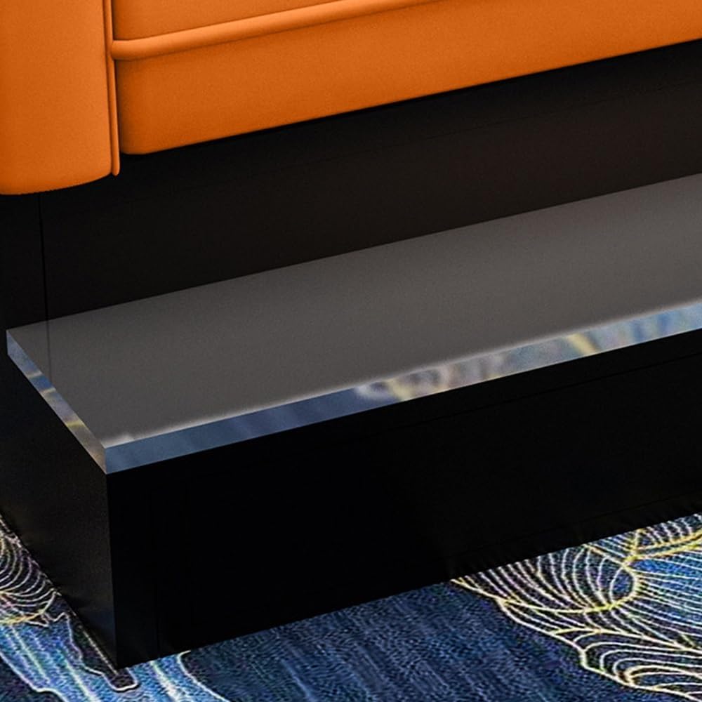 Kiboncy 4-Sitzer Billard Zuschauersofa Set Wasserabweisend Schwarz