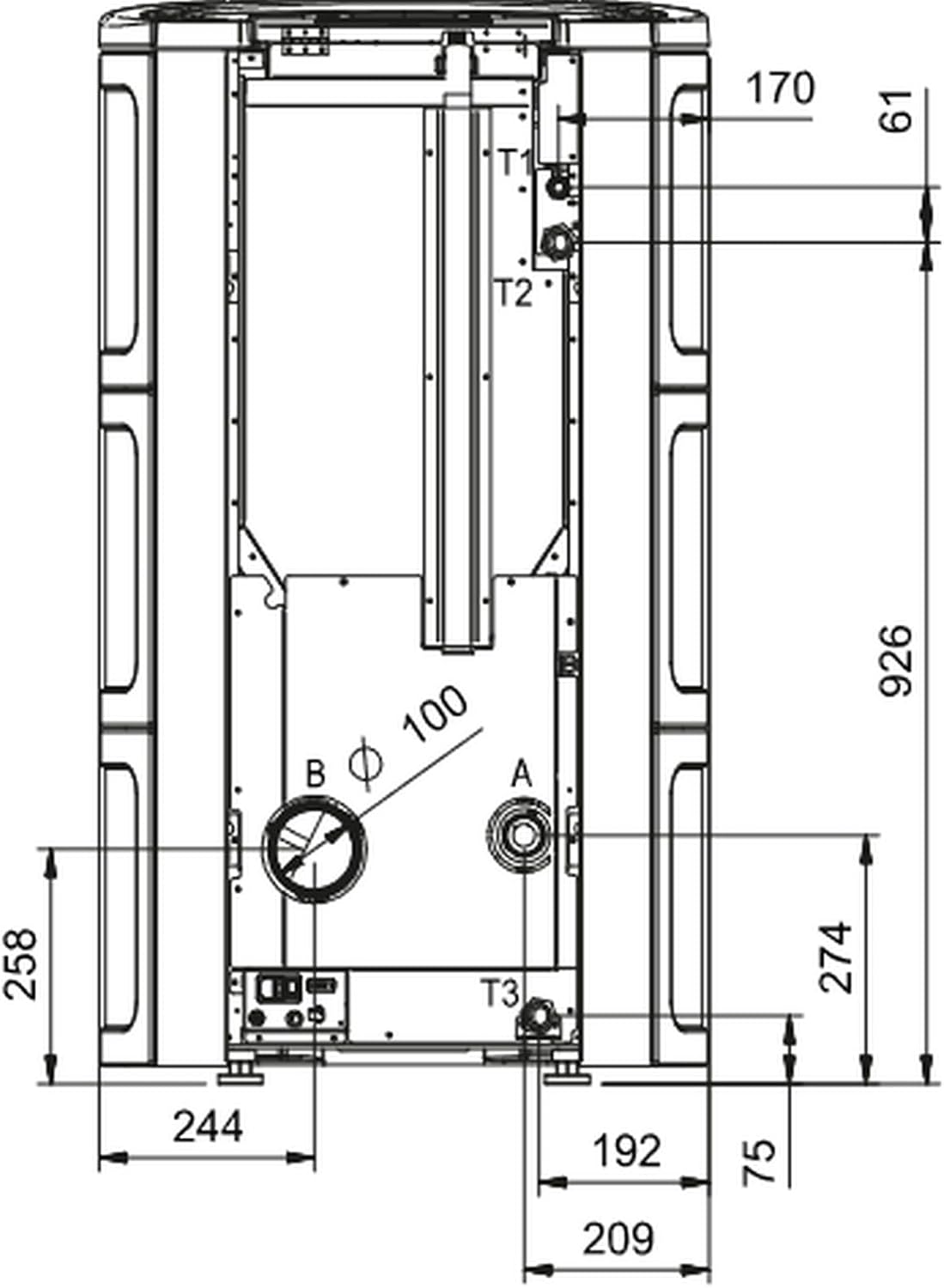 La Nordica iSide Idro 20,1 kW Pellet Ofen Bordeaux