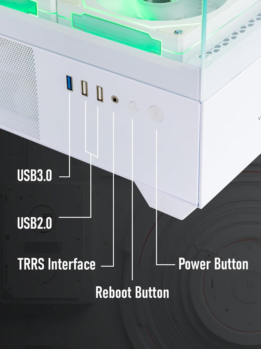 Evounic VS3W-E5-X99-2080TI Weisser ARGB Gaming PC Xeon E5 3.2 GHz RTX 2080 Ti 11 GB 32 GB RAM 512 GB SSD + 1 TB HDD