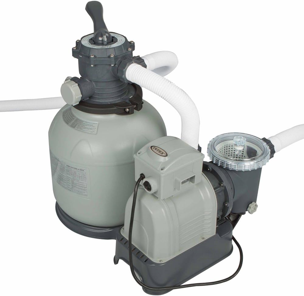 Intex Ultra Rechteckrahmenbecken 975x488 cm Grau Mit Sandfilterpumpe