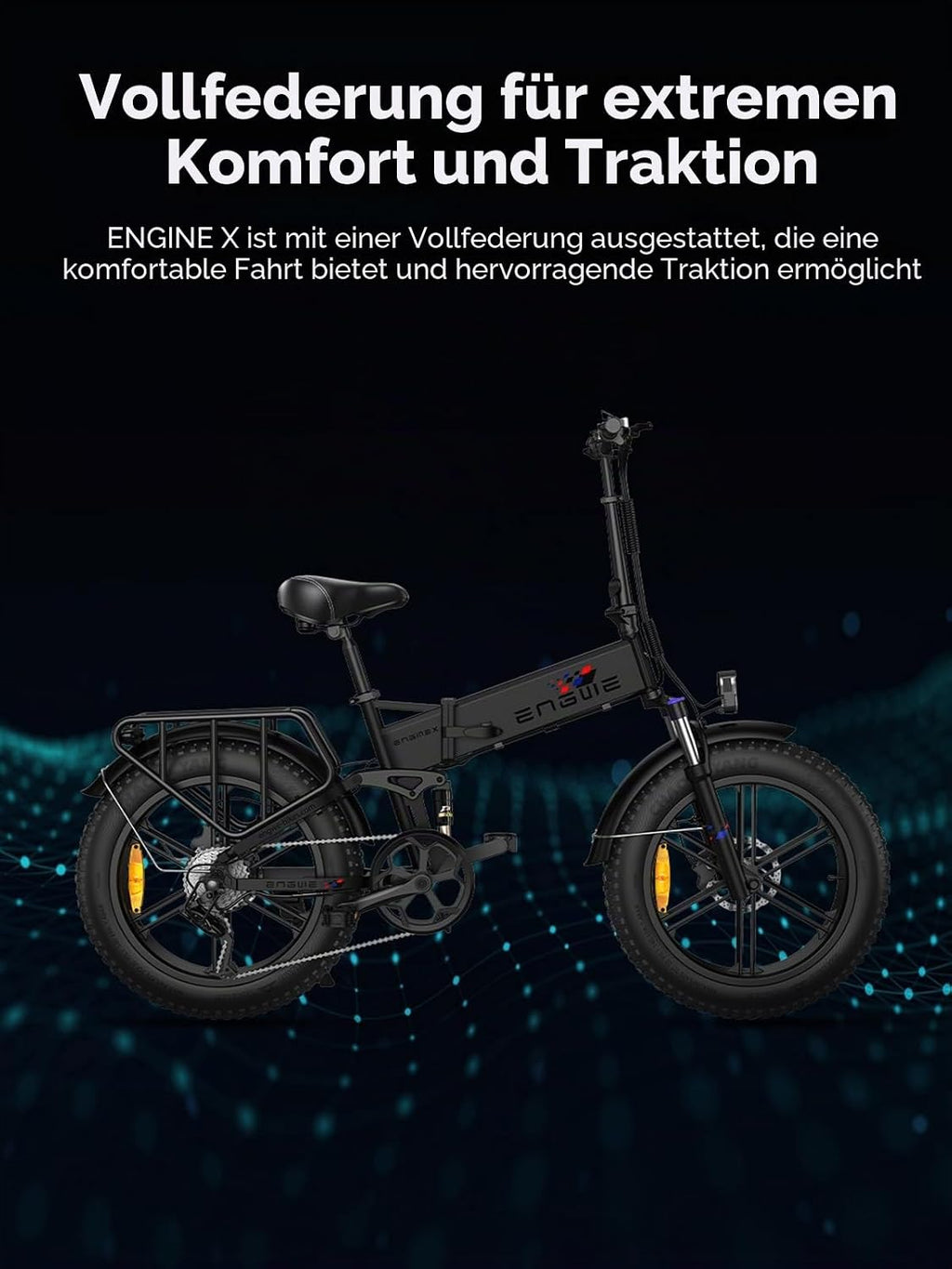 ENGWE ENGINE X E-Faltrad 250W 48V 13Ah 20 Zoll Weiß