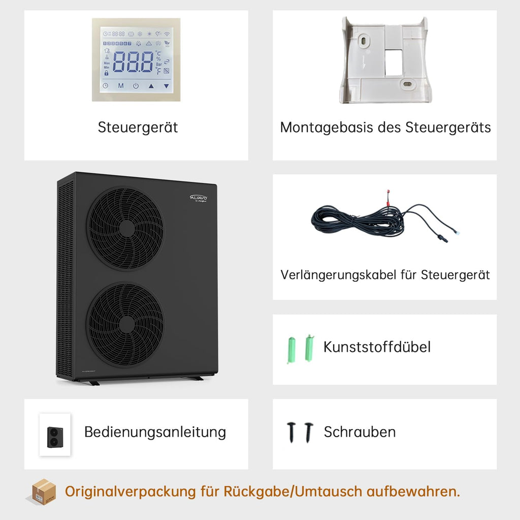 Alsavo Monoblock Luft Wärmepumpe Heat 12it 12 Kw A+++