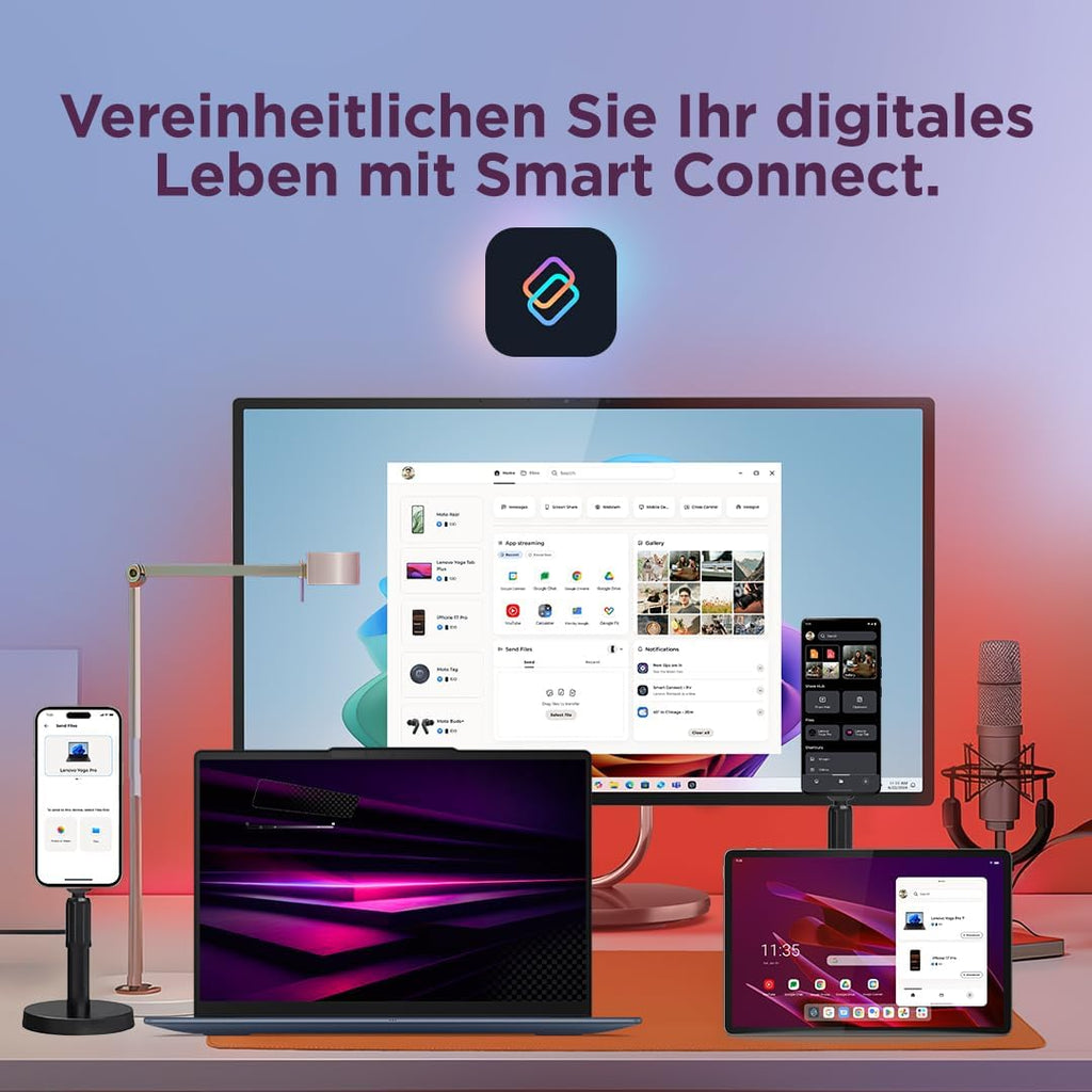 Lenovo Yoga Slim 7X 14" WUXGA OLED Laptop Snapdragon X2 Plus 16 GB RAM 1 TB SSD Cosmic Blau