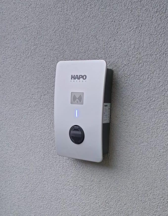 Hapo Energy Wallbox 22 kW Typ 2 Steckdose Ladestation OCPP PV Schwarz