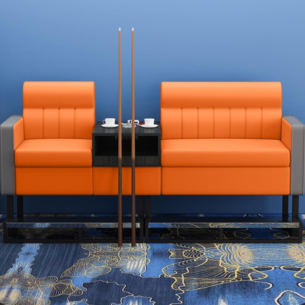 KIBONCY 2-Sitzer Billard Zuschauersofa 30 kg Lederoptik K