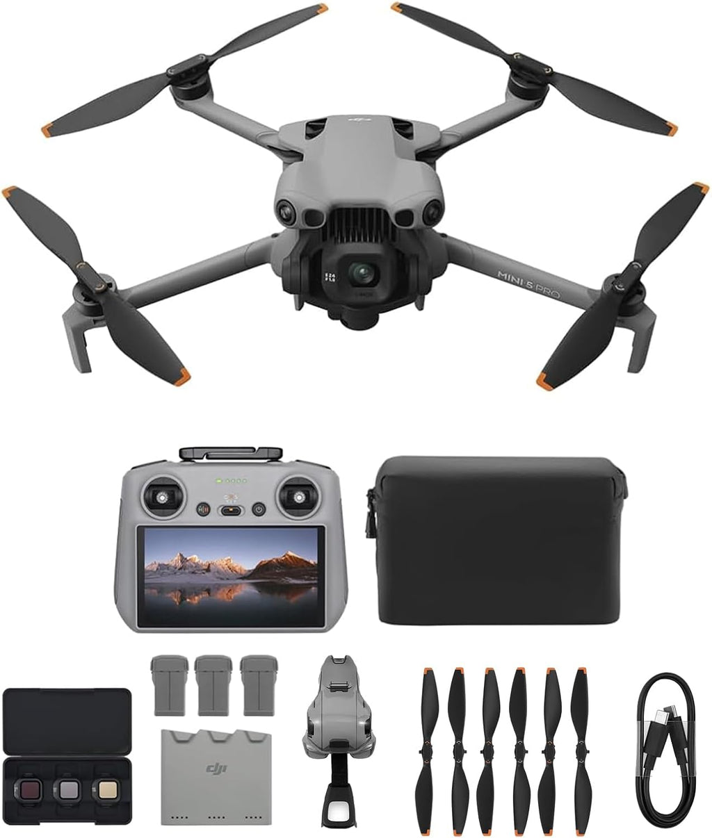 DJI Mini 5 Pro Fly More Combo Plus Mit DJI RC 2 4K Drohne Grau