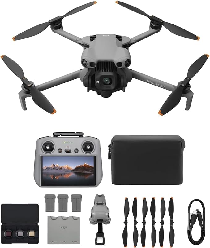 DJI Mini 5 Pro Fly More Combo Plus Mit DJI RC 2 4K Drohne Grau