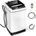 Giantex Vollautomatische Waschmaschine 2 In 1 Tragbar 5 Kg 8 Programme 10 Wasserstufen Weiß