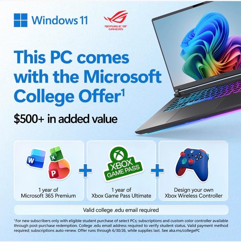 ASUS ROG Strix G16 2025 Gaming Laptop 16 Zoll FHD+ 165Hz Intel Core i7 14650HX RTX 5060 16GB DDR5 1TB SSD Wi-Fi 7 Windows 11