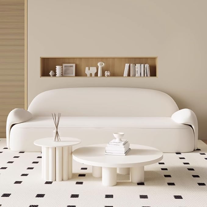 Generisch Einzel-Sofasessel Mit Massivholzrahmen Beige