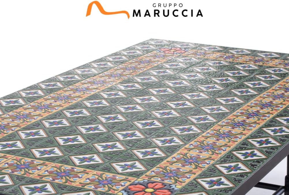 Gruppo Maruccia Gartenmöbel-Set 6-Teilig Rechteckig Mehrfarbig Keramik