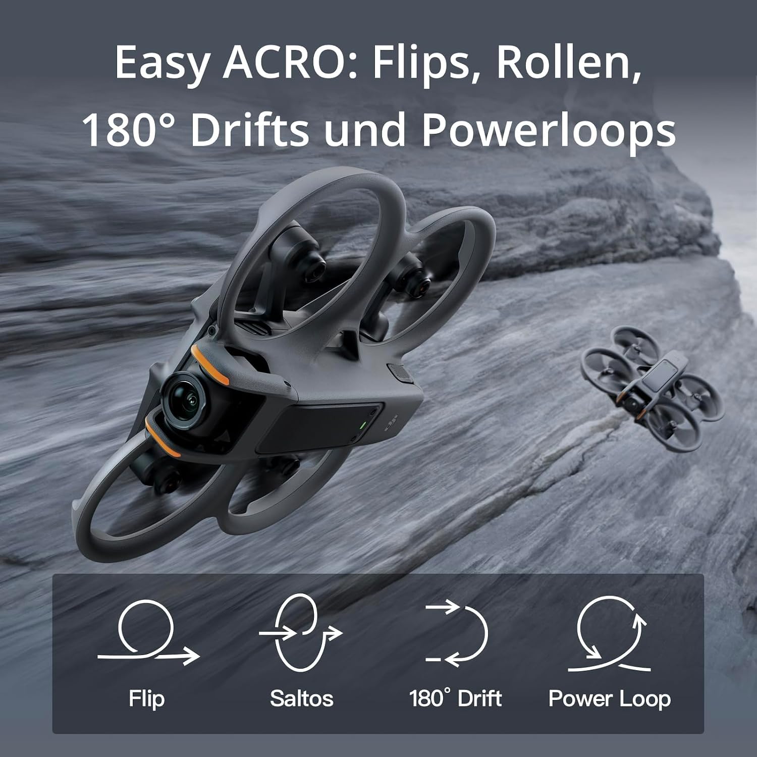 DJI Avata 2 Fly More Combo FPV-Drohne 4K Grau