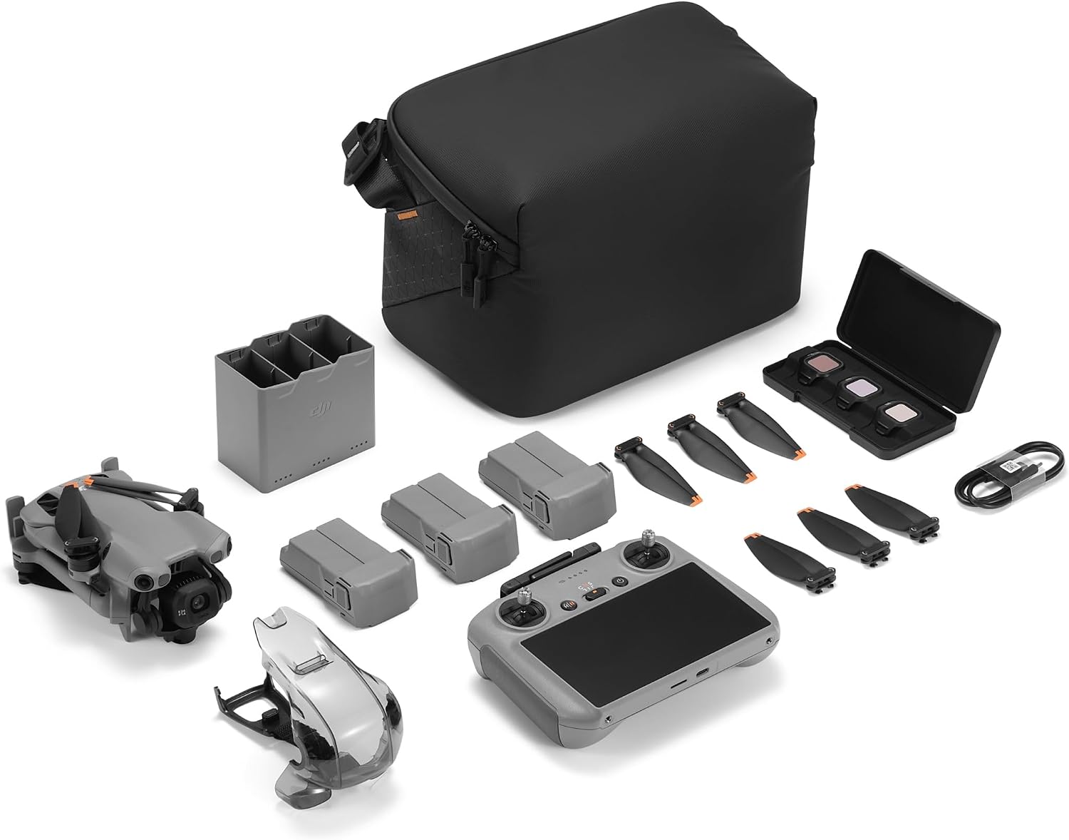 DJI Mini 5 Pro Fly More Combo Mit RC 2 Und 1 Jahr Care Bundle Grau