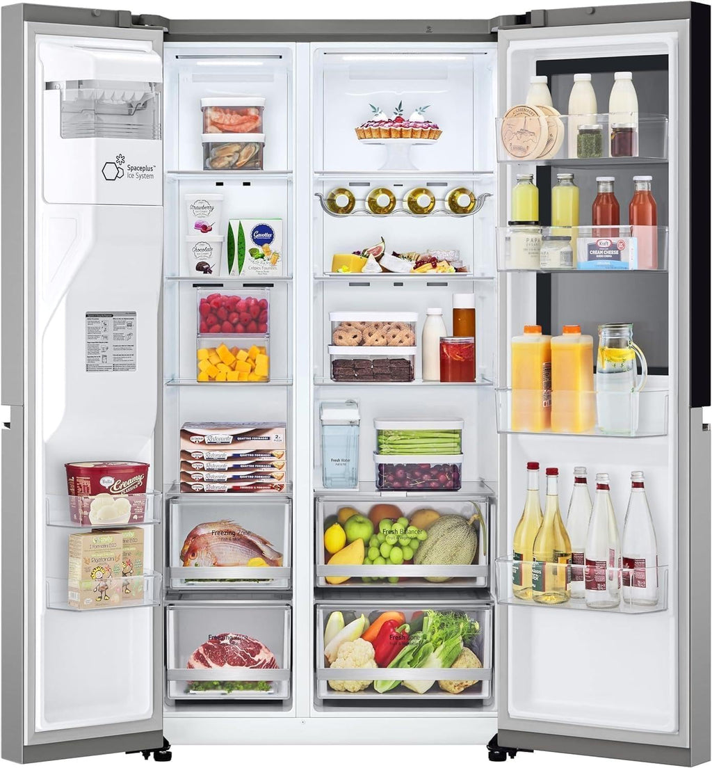 LG GSGV81PYLL Side By Side Kühlschrank 635 L InstaView Total NoFrost Edelstahl