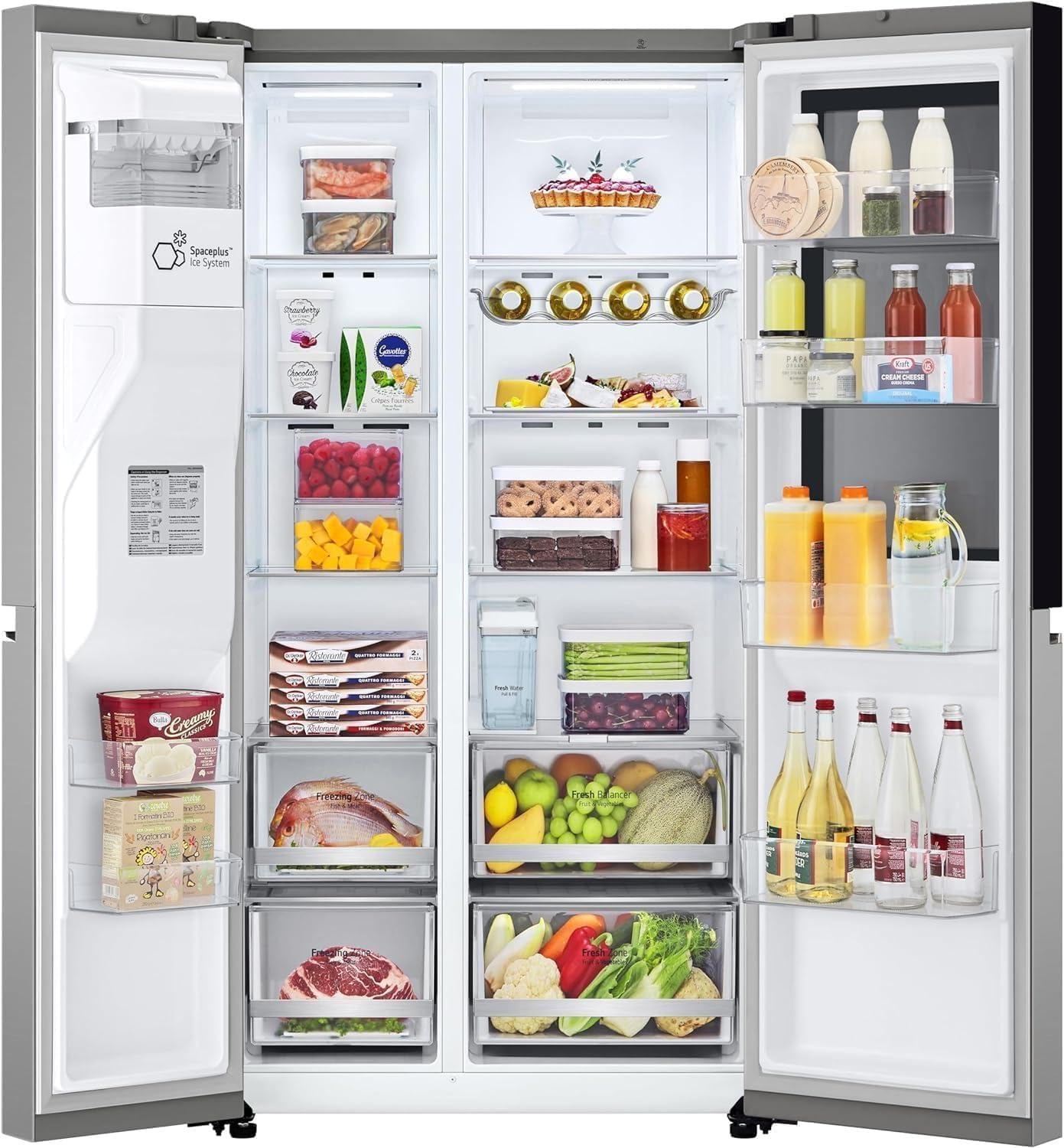 LG GSGV81PYLL Side By Side Kühlschrank 635 L InstaView Total NoFrost Edelstahl