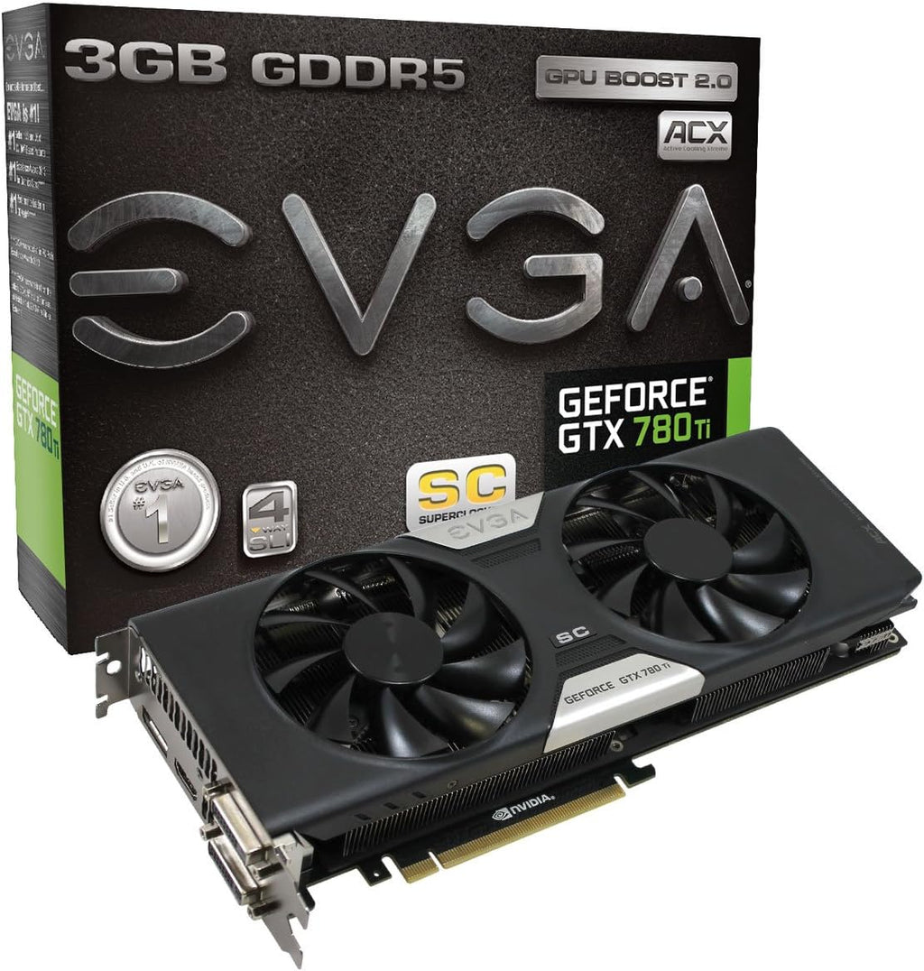 EVGA GeForce GTX 780 Ti Superclocked 3 GB DDR5 PCI-E Grafikkarte Mit ACX Kühler
