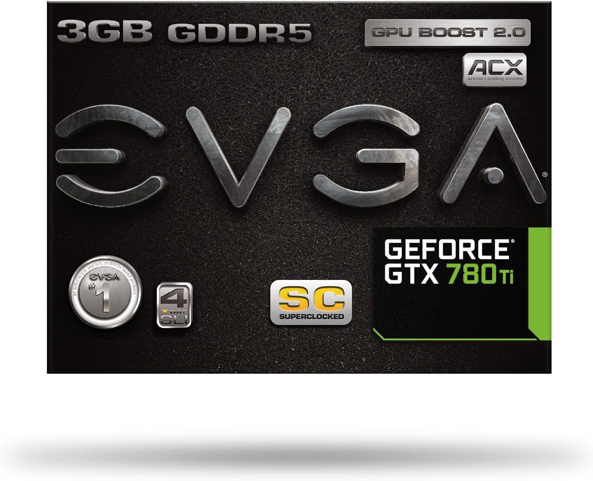EVGA GeForce GTX 780 Ti Superclocked 3 GB DDR5 PCI-E Grafikkarte Mit ACX Kühler