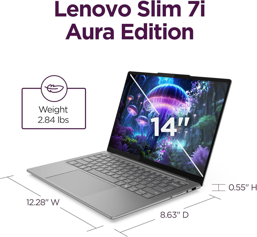 Lenovo Slim 7i 2025 14 Zoll WUXGA Touch Laptop Core Ultra 7 16 GB RAM 1 TB SSD Luna Grey