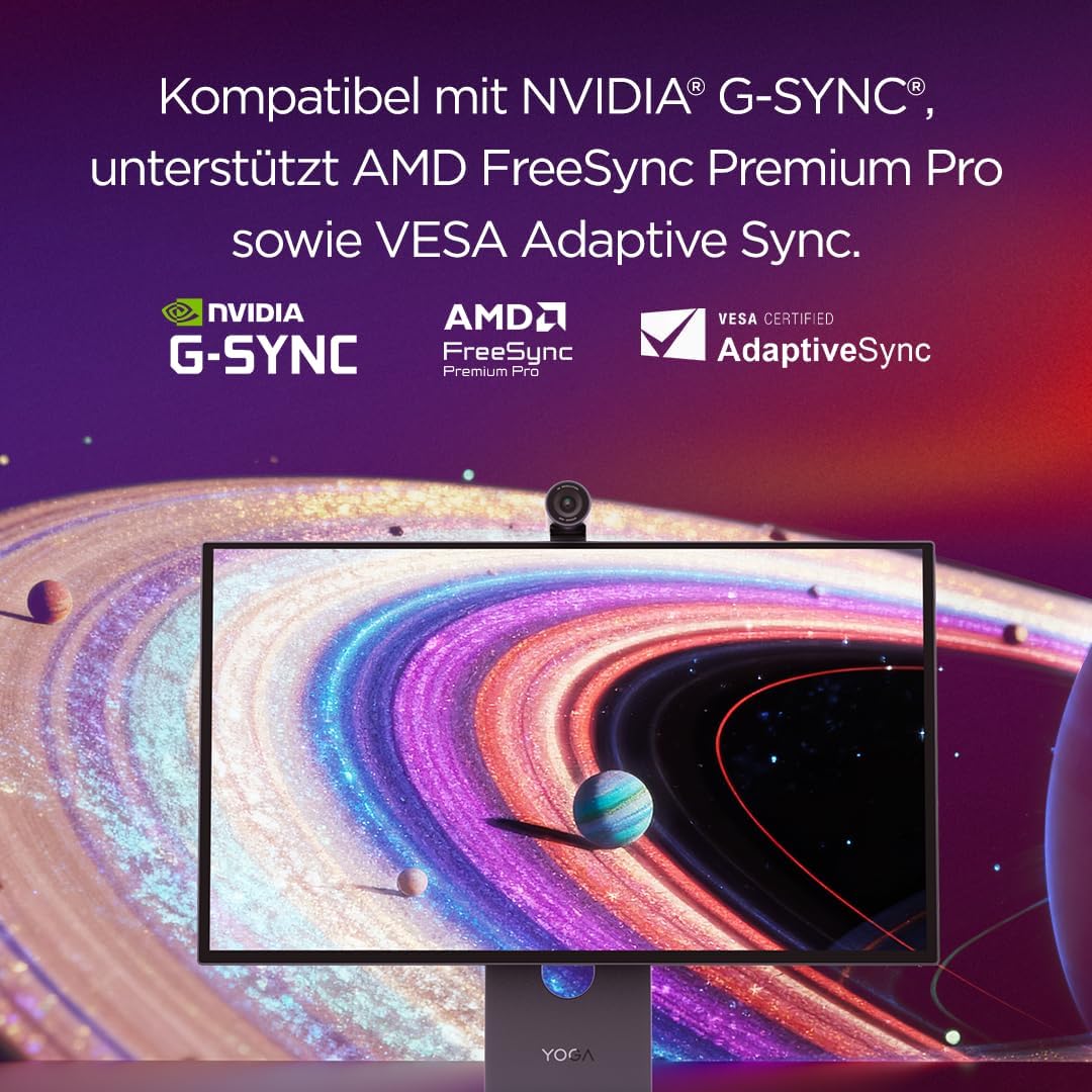 Lenovo Yoga Pro 27UD-10 26.5 Zoll QD-OLED 4K Monitor 120Hz 0.03ms HDMI 2.1 USB-C Schwarz